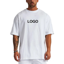 wholesale unisex oversize advertising plain quick dry t-shirt white blank Cotton mens t shirt